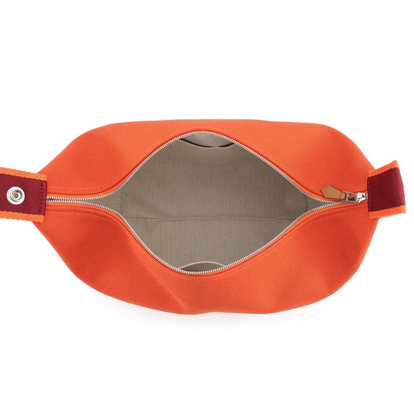 エルメス ポーチ ブリッド・ア・ブラックGM オランジュ・フー/シルバー金具 キャンバス HERMES バッグ 小物入れ