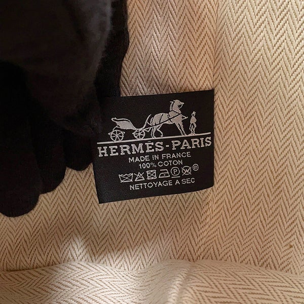 エルメス ポーチ ブリッド・ア・ブラックGM オランジュ・フー/シルバー金具 キャンバス HERMES バッグ 小物入れ