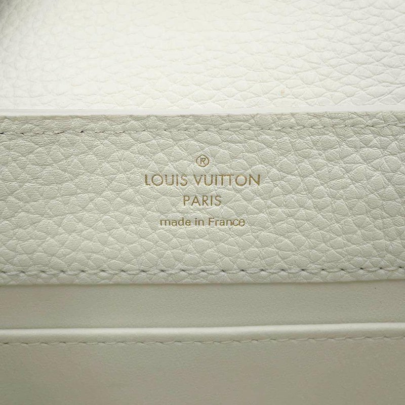 ルイヴィトン ハンドバッグ トリヨンレザー パイソン カプシーヌMINI N98477 LOUIS VUITTON 2wayショルダー 白 ホワイト