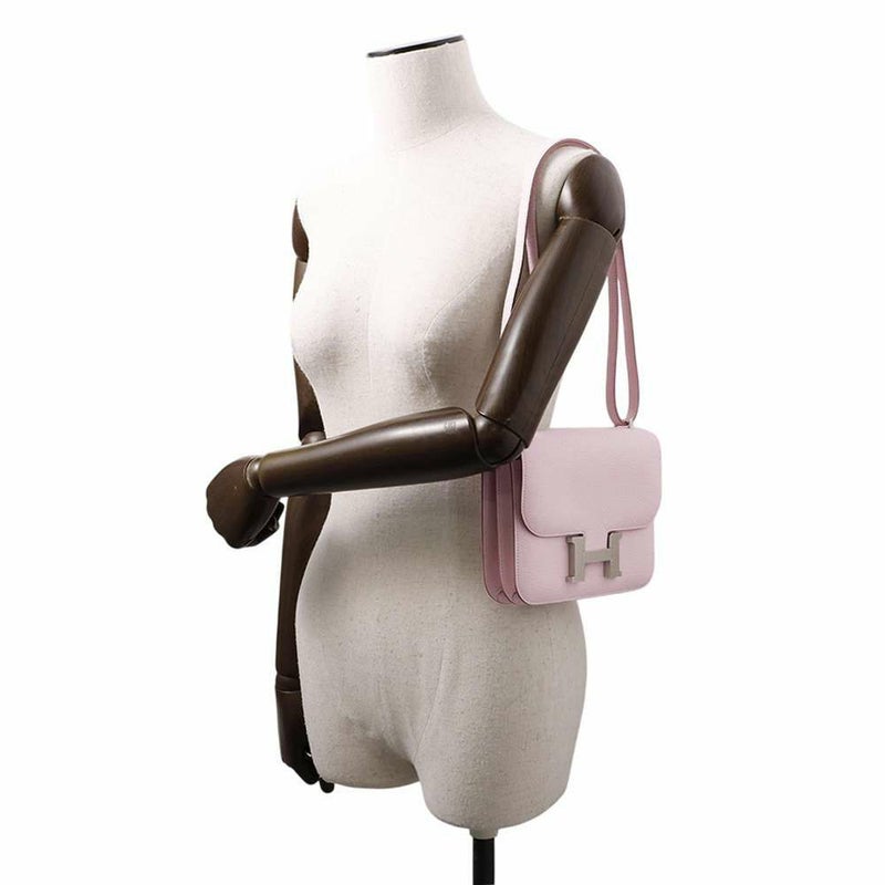 エルメス ミニ コンスタンス3 ミロワール モーヴペール/シルバー金具 シェブルミゾル W刻印