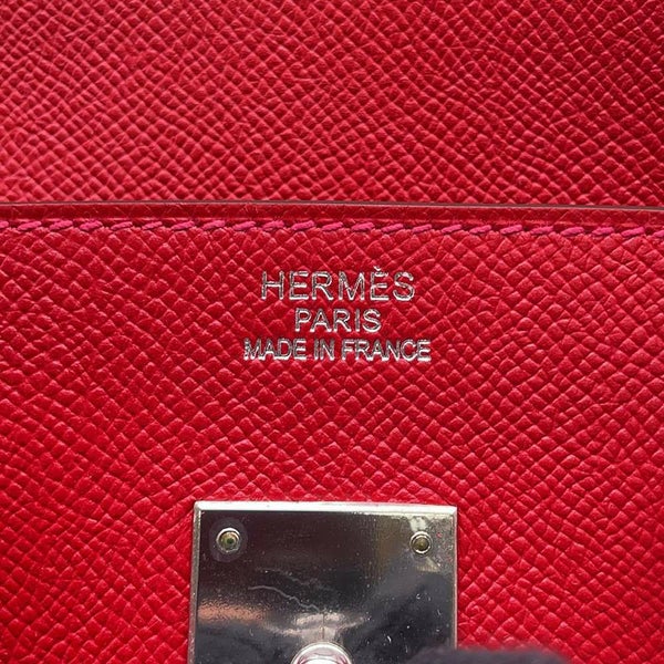 エルメス バーキン35 ルージュカザック/シルバー金具 エプソン R刻印 HERMES Birkin ハンドバッグ