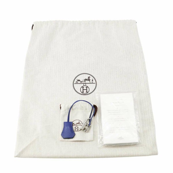 エルメス バーキン25 ヴェルソ ブルーアンクル/コルヴェール/シルバー金具 トリヨンノビーヨ Z刻印 HERMES Birkin