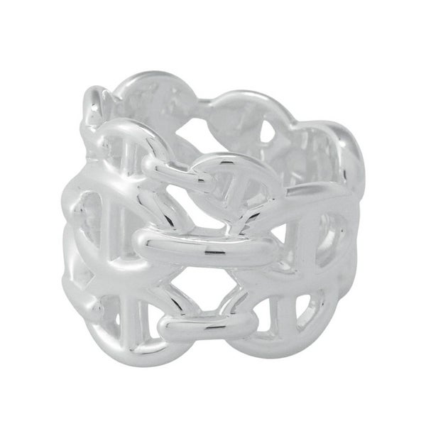 エルメス リング シェーヌダンクル アンシェネGM Enchainee SV925シルバー リングサイズ54 HERMES