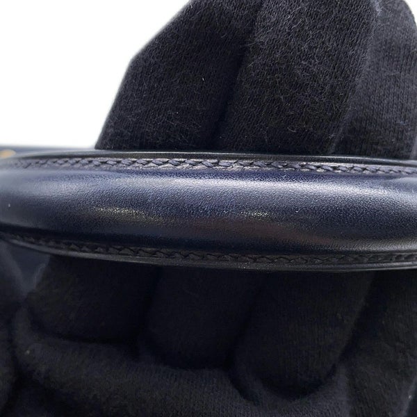 エルメス ハンドバッグ ケリー28 外縫い ブルーインディゴ/ゴールド金具 ボックスカーフ □C刻印 2wayショルダー