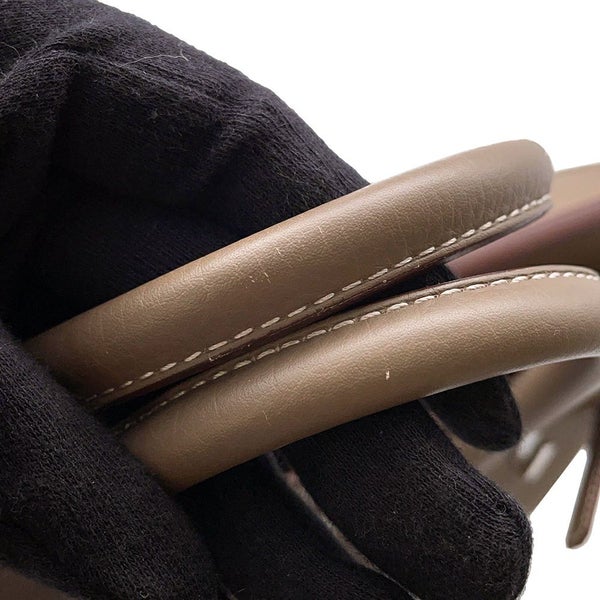 エルメス バーキン30 エトゥープ/シルバー金具 トゴ □Q刻印 HERMES Birkin ハンドバッグ