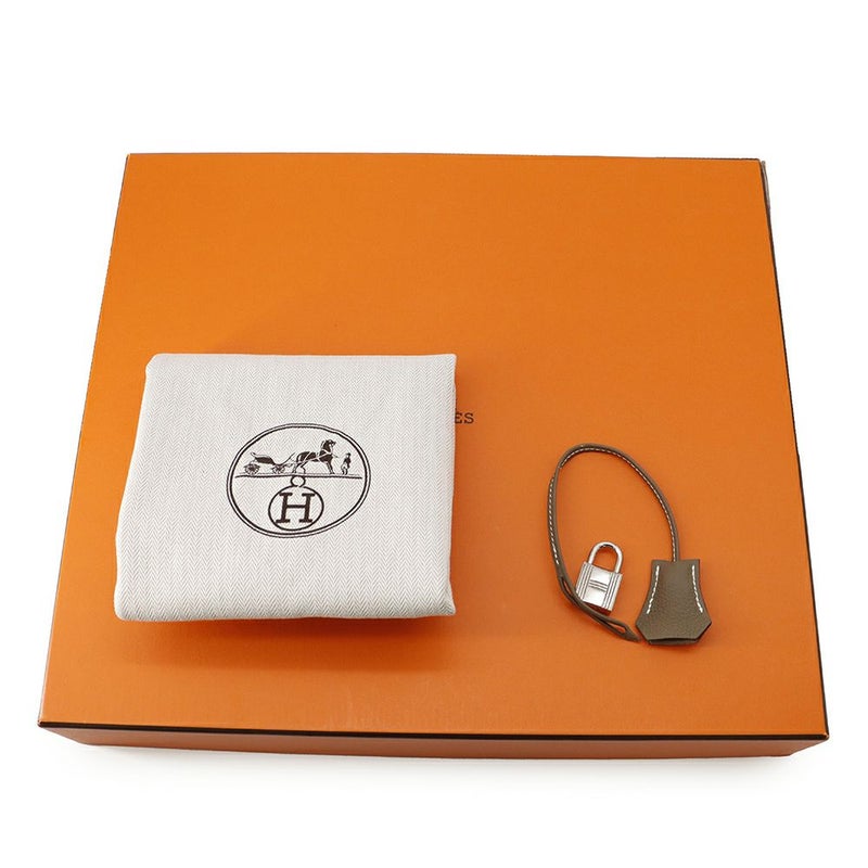 エルメス バーキン30 エトゥープ/シルバー金具 トゴ □Q刻印 HERMES Birkin ハンドバッグ