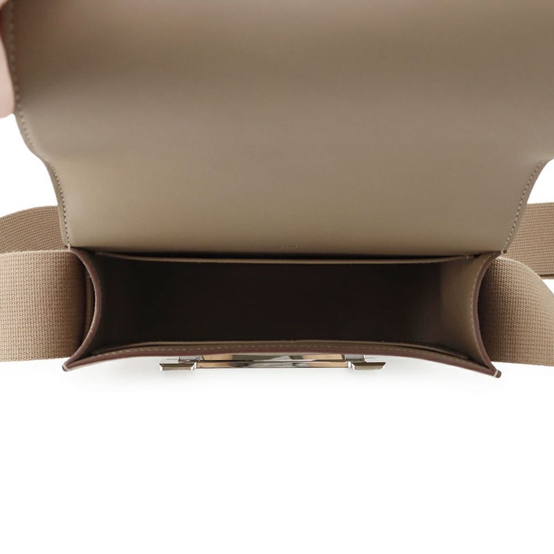 エルメス ショルダーバッグ ゲタ エトゥープ/シルバー金具 シェブルミゾル B刻印