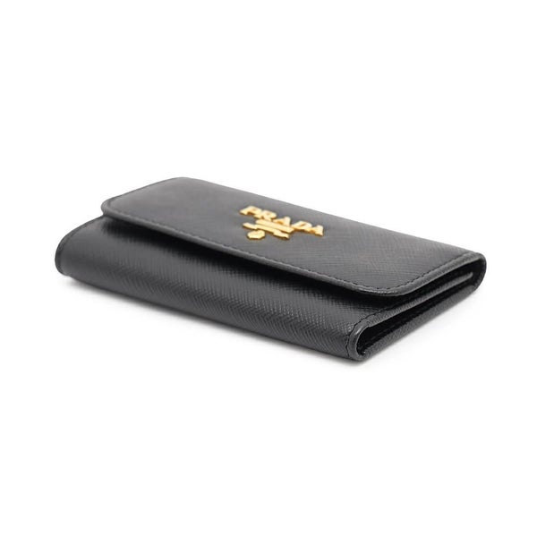 プラダ 6連キーケース サフィアーノ Saffianol 1PG222 PRADA キーケース 黒