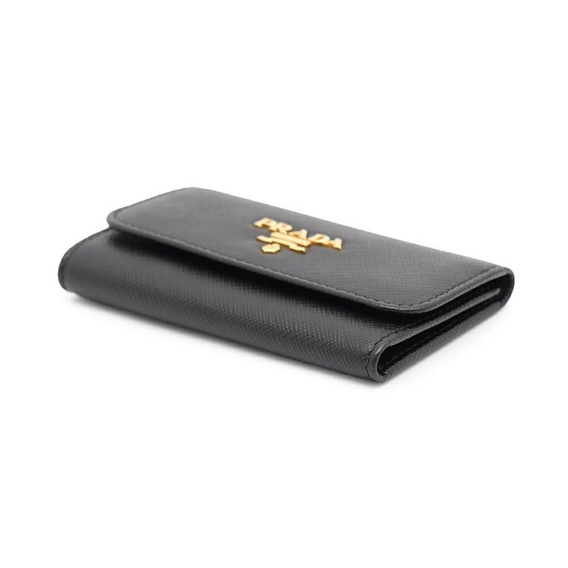 プラダ 6連キーケース サフィアーノ Saffianol 1PG222 PRADA キーケース 黒