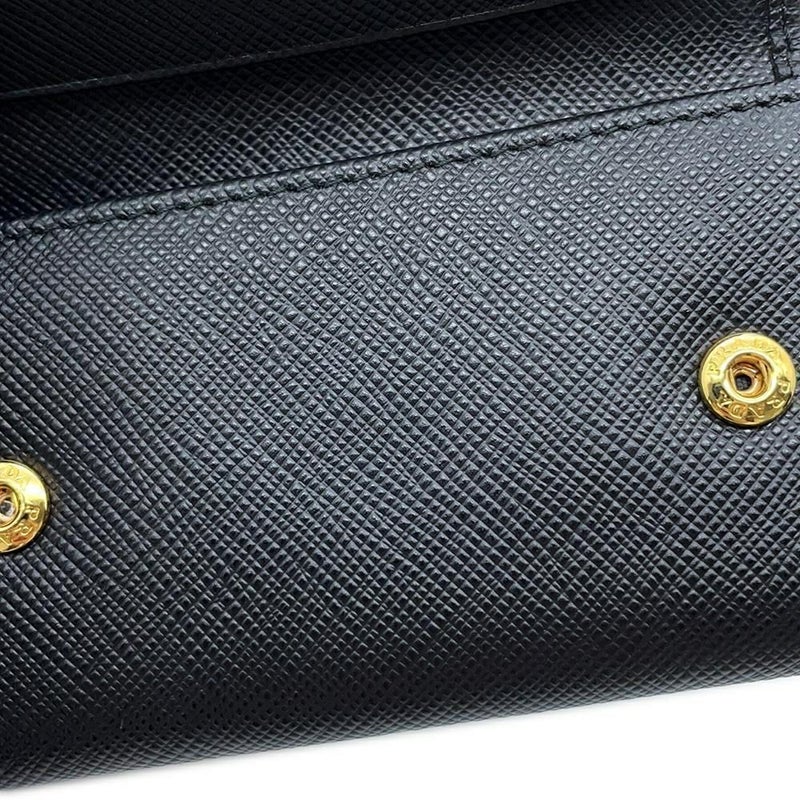 プラダ 6連キーケース サフィアーノ Saffianol 1PG222 PRADA キーケース 黒