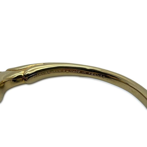 エルメス バングル シュバルホース ダブルヘッド 馬モチーフ メタル HERMES アクセサリー ブレスレット