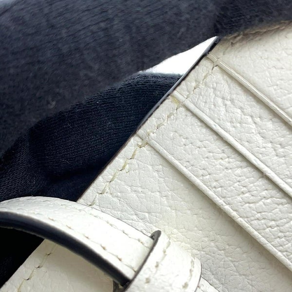 グッチ ショルダーウォレット アディダスコラボ ホースビット レザー 702248 GUCCI adidas 財布 白 黒