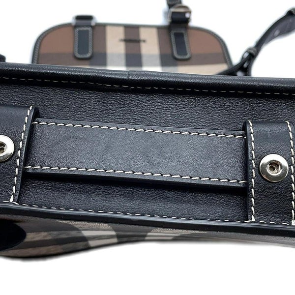 バーバリー タータンチェック ショルダーバッグ 8036552 BURBERRY バッグ チェック 黒