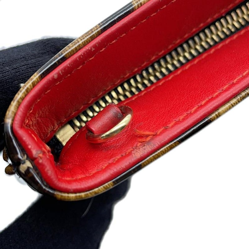 クリスチャン・ルブタン クラッチバッグ ルビポッシュ レオパード スパイクスタッズ 1165014  2wayチェーンショルダーバッグ