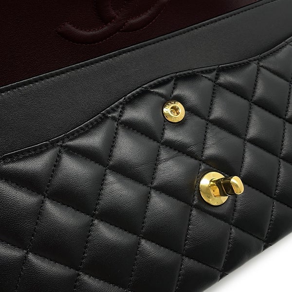 シャネル チェーンショルダーバッグ マトラッセ25 ココマーク ラムスキン ダブルチェーン A01112 CHANEL