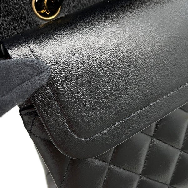 シャネル チェーンショルダーバッグ マトラッセ25 ココマーク ラムスキン ダブルチェーン A01112 CHANEL