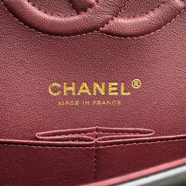 シャネル チェーンショルダーバッグ マトラッセ25 ココマーク ラムスキン ダブルチェーン A01112 CHANEL