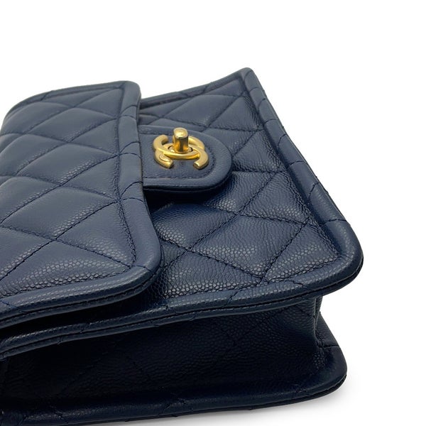 シャネル チェーンショルダーバッグ ミニ マトラッセ ココマーク キャビアスキン AS4406 CHANEL バッグ