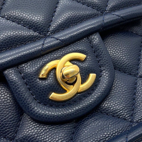 シャネル チェーンショルダーバッグ ミニ マトラッセ ココマーク キャビアスキン AS4406 CHANEL バッグ