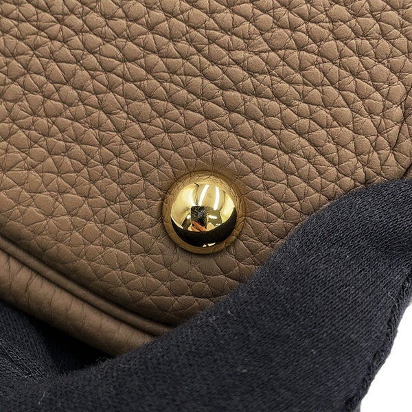エルメス ハンドバッグ ボリード31 エトゥープ/ゴールド金具 トリヨンクレマンス D刻印 HERMES 2wayショルダーバッグ