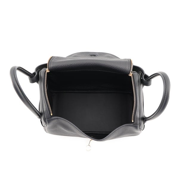 エルメス ハンドバッグ リンディ26 ブラック/ゴールド金具 トリヨンクレマンス K刻印 HERMES 2way 黒