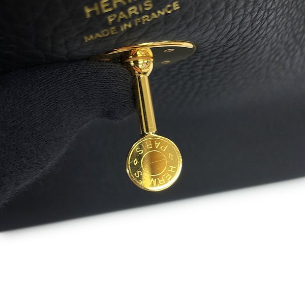 エルメス ハンドバッグ リンディ26 ブラック/ゴールド金具 トリヨンクレマンス K刻印 HERMES 2way 黒