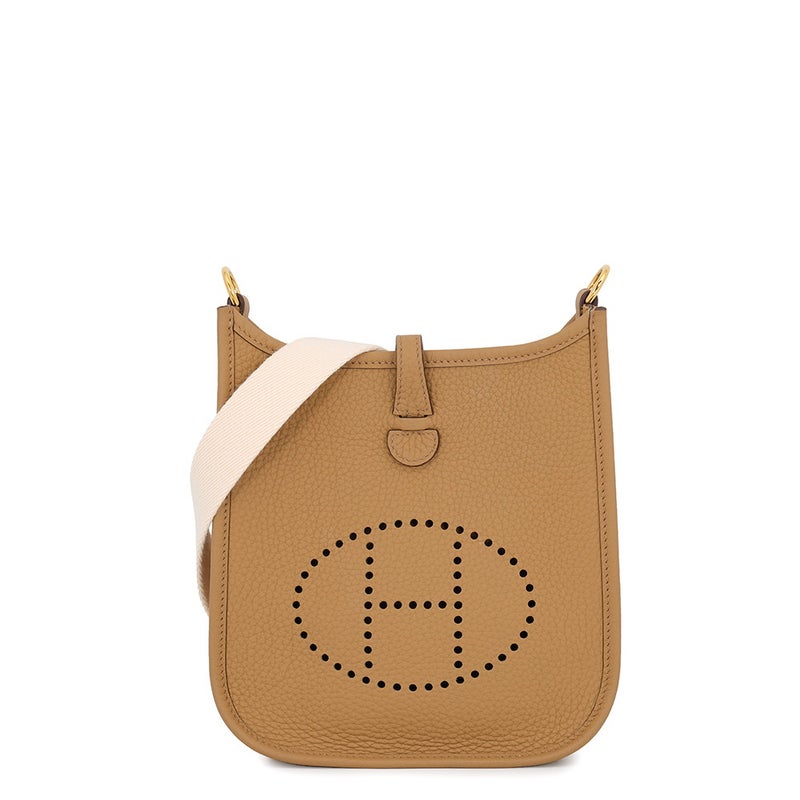 エルメス ショルダーバッグ エブリンTPM 85cm アマゾン ビスキュイ/ナタ/ゴールド金具 トリヨンクレマンス K刻印 HERMES