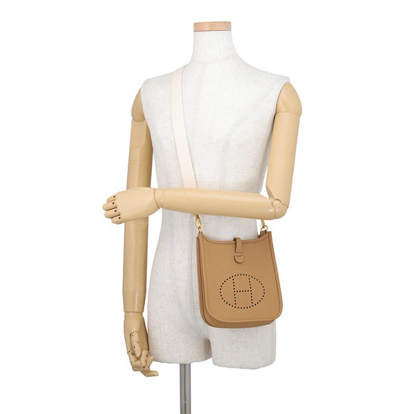 エルメス ショルダーバッグ エブリンTPM 85cm アマゾン ビスキュイ/ナタ/ゴールド金具 トリヨンクレマンス K刻印 HERMES