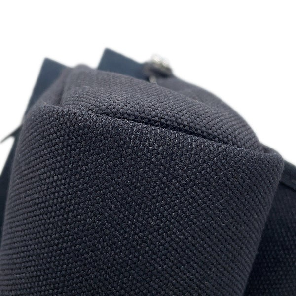 エルメス ショルダーバッグ エールバッグジップ ミニ ブラック/シルバー金具 トワルアッシュ/ヴァッシュハンター G刻印 HERMES 黒