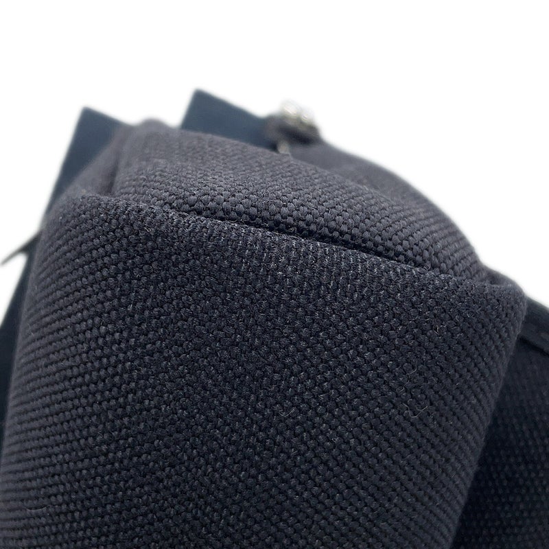 エルメス ショルダーバッグ エールバッグジップ ミニ ブラック/シルバー金具 トワルアッシュ/ヴァッシュハンター G刻印 HERMES 黒
