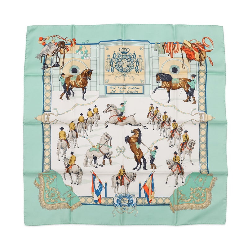 エルメス スカーフ カレ90 王立アンダルシア馬術学校 Real Escuela Andaluza del Arte Ecuestre HERMES 2006年秋冬