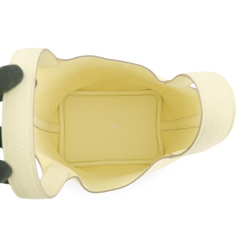 エルメス ハンドバッグ ピコタンロックPM ジョーヌミルトン/シルバー金具 トリヨンクレマンス W刻印 HERMES トートバッグ