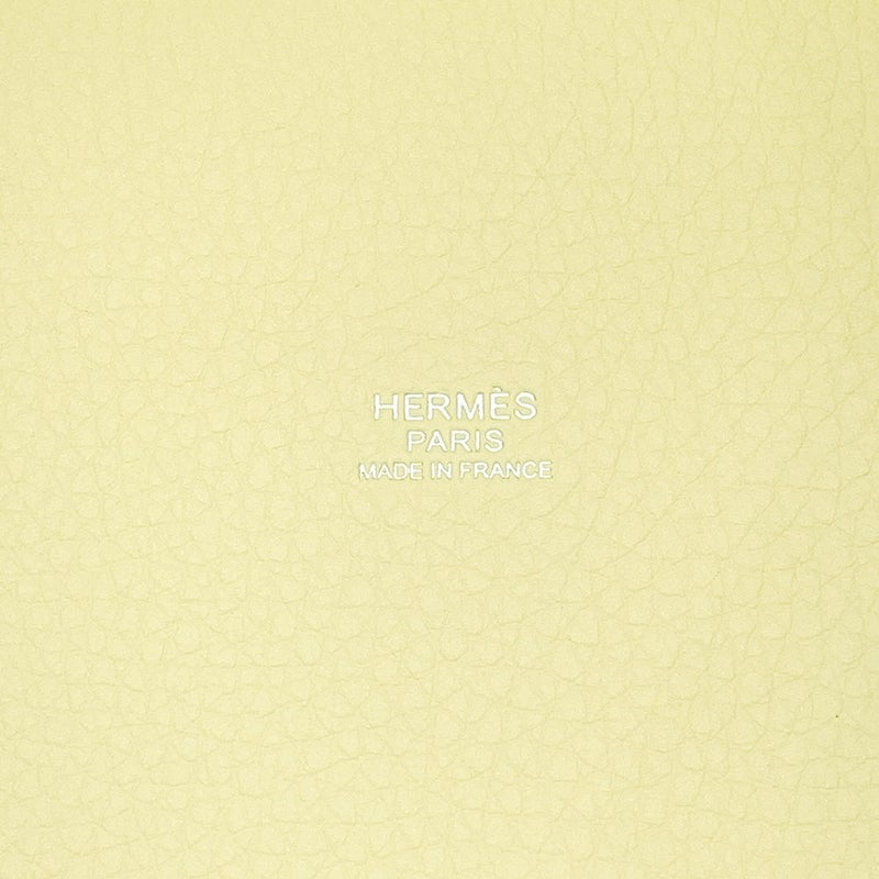 エルメス ハンドバッグ ピコタンロックPM ジョーヌミルトン/シルバー金具 トリヨンクレマンス W刻印 HERMES トートバッグ