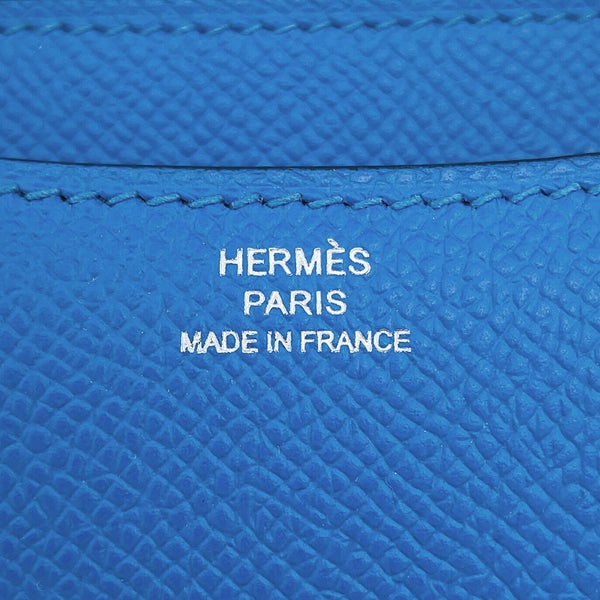 エルメス ショルダーバッグ ミニ コンスタンス3 ミロワール ブルーイドラ/シルバー金具 エプソン G刻印 HERMES Constance