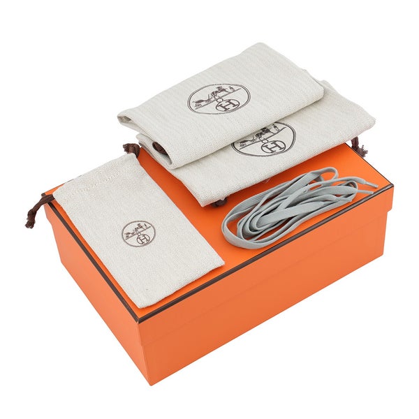 エルメス スニーカー ジェット パラシュート・ファブリック/シェーヴル・ヴェロア レディースサイズ39 HERMES 靴 白