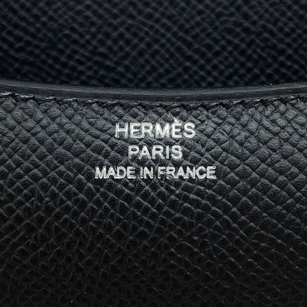 エルメス ショルダーバッグ ミニ コンスタンス3 ミロワール ブラック/シルバー金具 エプソン G刻印 HERMES Constance 黒
