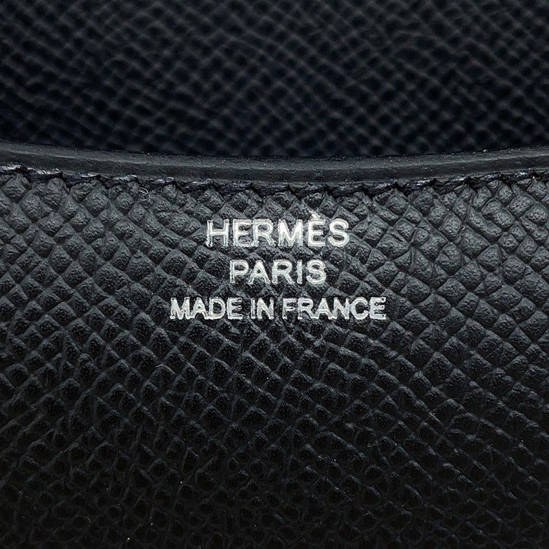 エルメス ショルダーバッグ ミニ コンスタンス3 ミロワール ブラック/シルバー金具 エプソン G刻印 HERMES Constance 黒