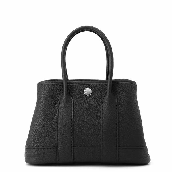 エルメス トートバッグ ネオ・ガーデン 23 ブラック/シルバー金具 ネゴンダ K刻印 黒