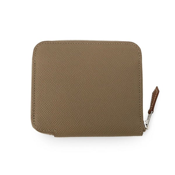 エルメス コインケース アザップコンパクト シルクイン エトゥープ/シルバー金具 エプソン W刻印