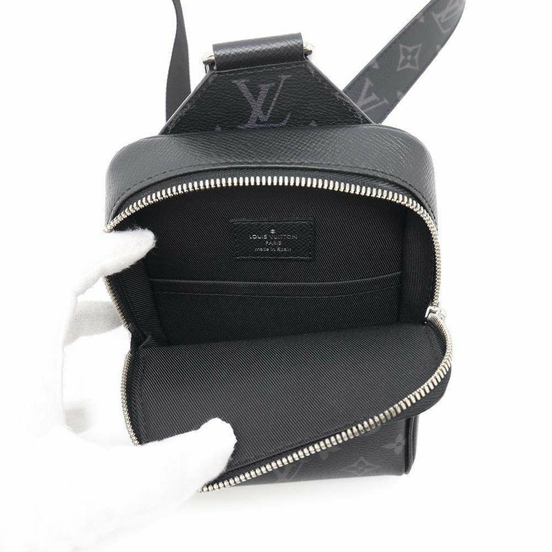 ルイヴィトン ボディバッグ モノグラム・エクリプス タイガラマ アウトドア・スリングバッグ M30741 メンズ ブラック 黒