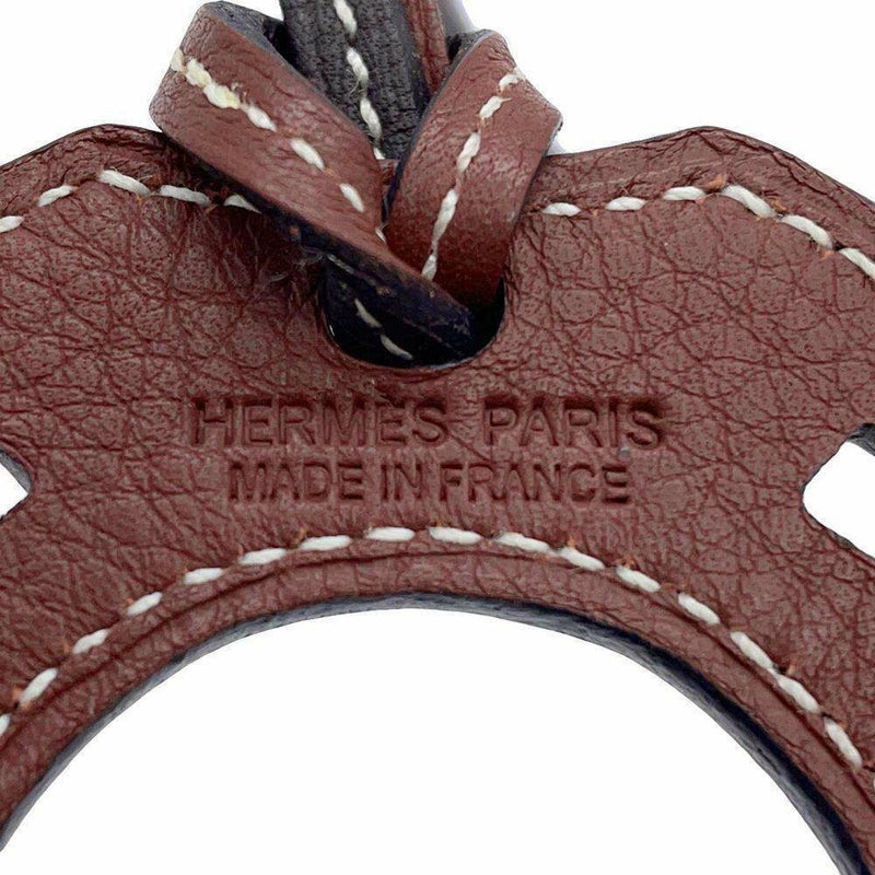 エルメス チャーム パドック シュバル エベンヌ/ルージュアッシュ スイフト HERMES 馬蹄モチーフ ホースシュー
