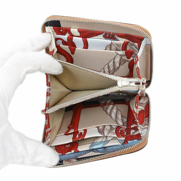 エルメス コインケース アザップコンパクト ゴールド/シルバー金具 エバーカラー K刻印 財布