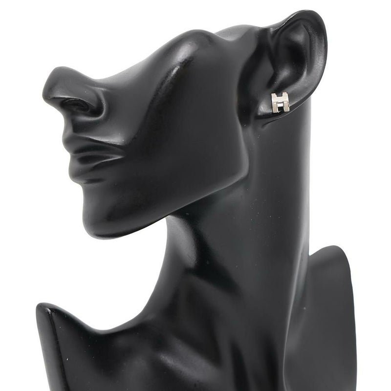 エルメス ピアス ミニ・ポップアッシュ マロングラッセ/シルバー金具 Hモチーフ HERMES Pop H ポップH