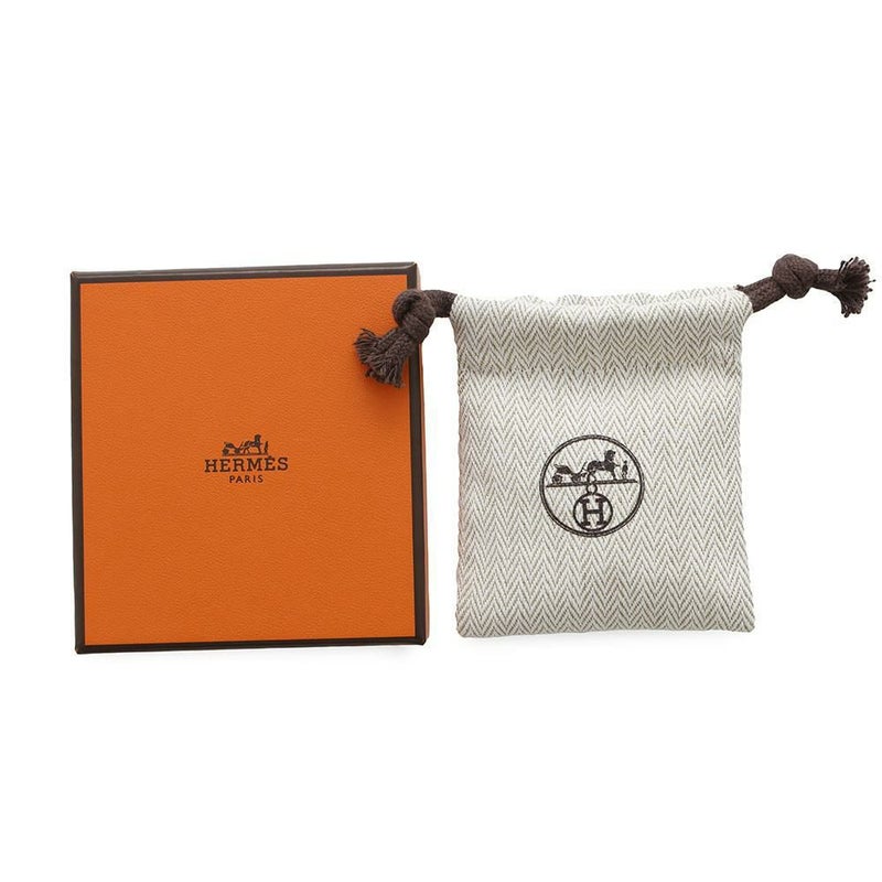 エルメス ピアス ミニ・ポップアッシュ マロングラッセ/シルバー金具 Hモチーフ HERMES Pop H ポップH