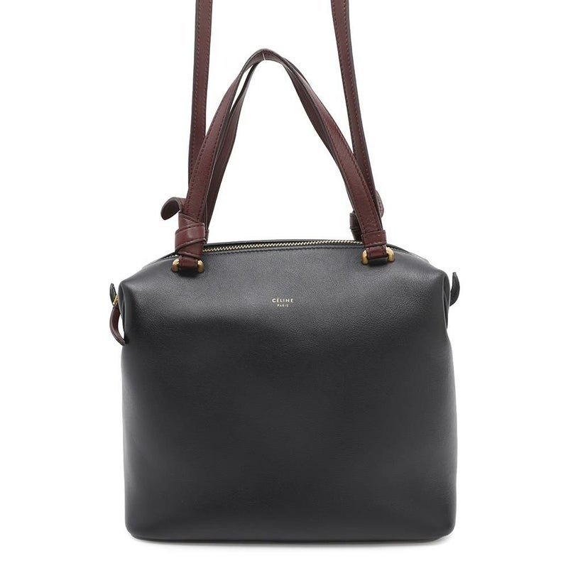 セリーヌ ハンドバッグ ソフトキューブ スモール レザー 181613 CELINE 2way 黒