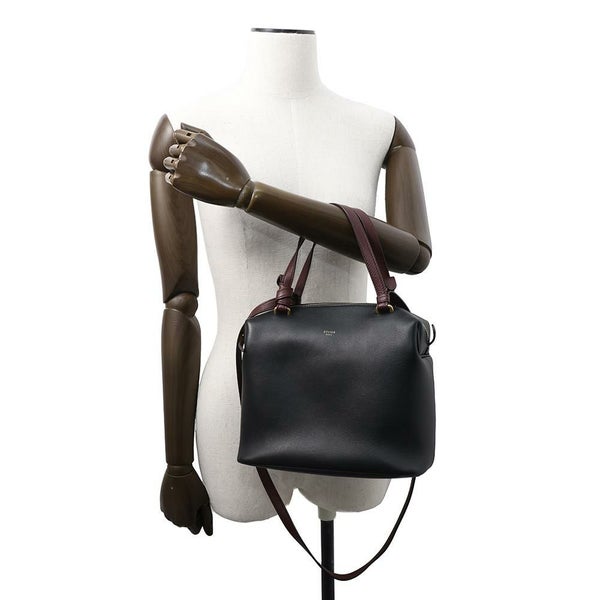 セリーヌ ハンドバッグ ソフトキューブ スモール レザー 181613 CELINE 2way 黒