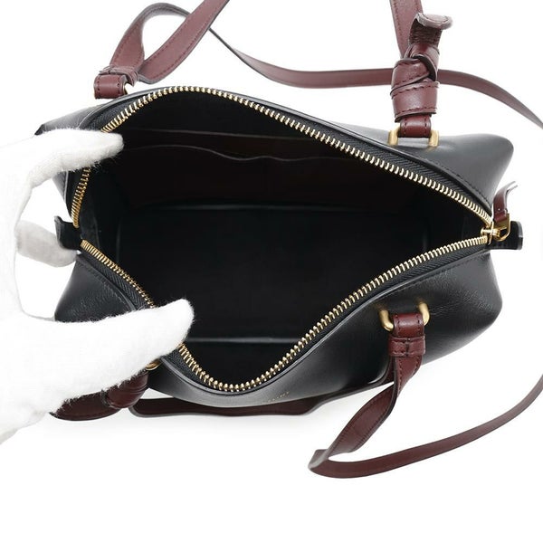 セリーヌ ハンドバッグ ソフトキューブ スモール レザー 181613 CELINE 2way 黒