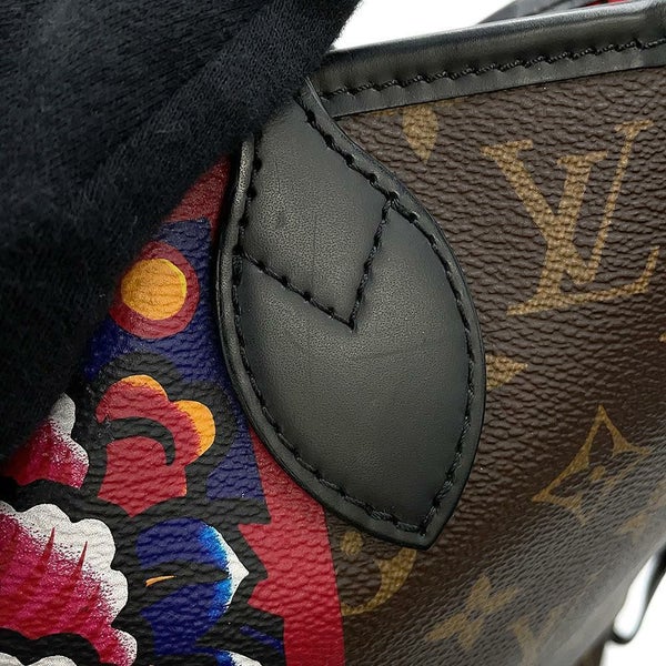 ルイヴィトン トートバッグ モノグラム ネヴァーフルMM M43499 歌舞伎 だるま 山本寛斎 ニコラ・ジェスキエール 日本限定