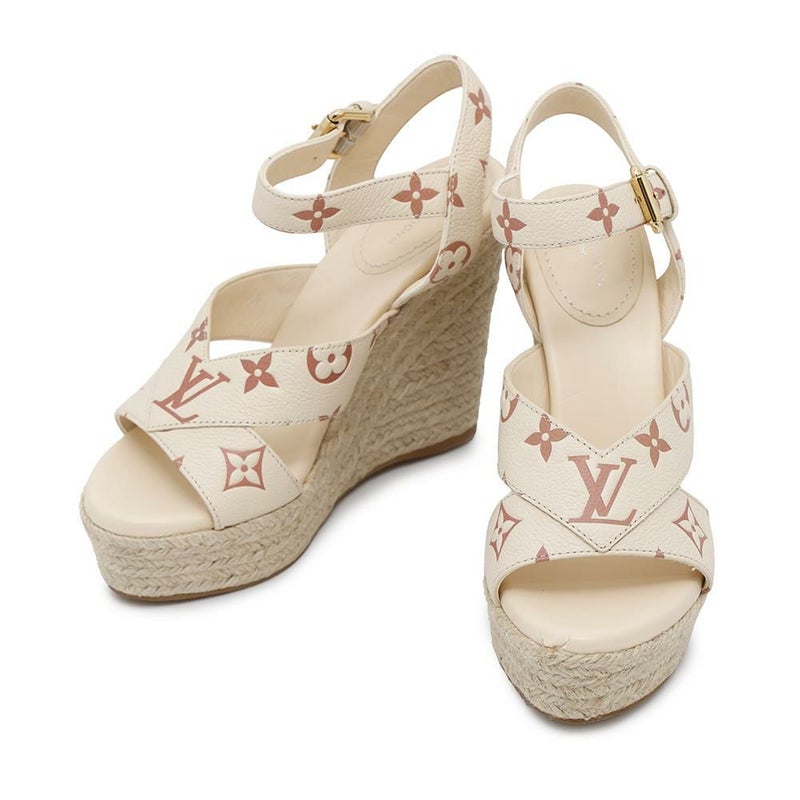 ルイヴィトン サンダル モノグラム スターボード・ライン ヴェッジソール レディースサイズ36 靴