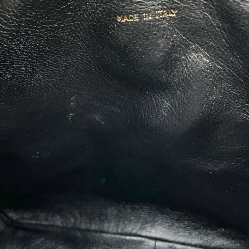 シャネル チェーンショルダーバッグ マトラッセ ココマーク タッセル リザード CHANEL 黒